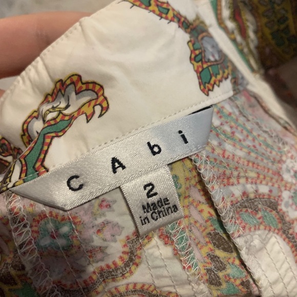 CAbi skirt white with designs - Picture 4 of 4